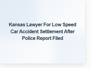 Seek Legal Help After Low-Speed Accident with Police Report Filed